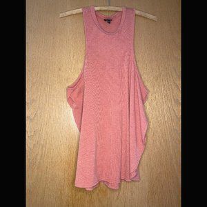 Charlotte russe Pink Sport Tank with Slit Sides Size L